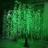 装飾的な花のクリスマスの装飾は、人工柳の泣く木の屋外使用5400pcs LED 3.5m 11.5フィート高さの雨プルーフを導く