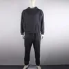 Neon Green Style Chándal de moda para hombre Sólido 2 piezas de manga larga con capucha Pantalones de chándal sueltos Casual Sportsuit Men 2024 est OMSJ 231226