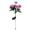 Simulatie Lantaarn 600mAh Batterij Waterdicht Decoratie Bloem Buitenverlichting Zonne-licht Led Warm