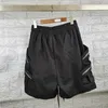 Shorts pour hommes Multi Patchwork Nylon Double Boucle Zipper Cordon Poche Hommes Femmes Vintage Y2k Hommes