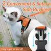 Atuban Cat Harness and Leash for Walking Escape Proof Soft調整可能なベストハーネス猫用反射ストリップジャケット231227