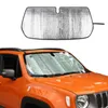 الملحقات قابلة للطي الزجاج الأمامي Sun Visor Car Sun Visor حصيرة لجيب Renegade 2016 UP للسيارة الداخلية