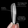 Beautilux Express Nails Soak Off Мягкие бесследные гелевые кончики Нажмите на DIY дизайн ногтей Поддельные американские капсулы с полным покрытием 552 шт. 240113