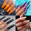 500pcs/box 매트 슈퍼 얇은 트레이스리스 샤프 아몬드 발레 긴 정사각형 반 커버리지 abs false nail 팁 가짜 매니큐어 손톱 231227