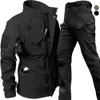 Tracksuit Windproof Mens Biker imperméable Biker Men Men Tactical Jacket Pantal