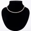Nouvelles femmes Tennis cristal strass collier collier argent plaqué chaîne colliers pendentifs pour fille mariage anniversaire bijoux gif241L