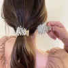 Tiktok Vendita calda Forcina Temperamento alla moda Strass Ornamento per capelli Piccola clip sul retro della testa Fermaglio per capelli in lega Femmina alta