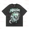 Hellstar skjorta designer korta skjortor män plus tees hellstar t shirt rapper wash grå tungt hantverk unisex kort ärm tshirts topps high street retro kvinnor t-shirt oss s-xl