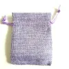 100pcs Vintage toile de Jute naturelle sac cadeau lin Jute sac à cordon bijoux pochettes d'emballage Sachet sacs cadeaux de fête de Noël 231226