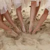 Gioielli Boho Foot per donne Crystal Anklet Bracciale Cavatura della caviglia Anello Accessori per spiaggia di sandalo a piedi nudi Femme 231227