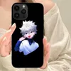 Coque de téléphone portable Hunter x Hunter Killua, étui souple noir pour iPhone 15 14 13 12 11 X XR XS 8 7 Pro Max Plus Mini Funda