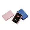 32pcs Box Box Box a 8x5 cm Box ad anello per gioielli Multi Colours Gioielli Packaging Replay Display Black Sponge 231227