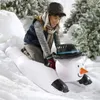 Snow Snowman Inflatable Thick Reusable Tube Lovely Sled Sport Circle Wear-resistant Cold-resistant Handle Outdoor 231227