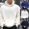 Herren Hoodies Plain Fluffy Hoodie Herbst Winter Warm Fuzzy Plüsch Wolle Fleece Pullover Sportliche Oberbekleidung Sudaderas