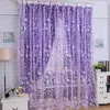 Cortina 100 X200cm Janela Sheer Tulle Transparent Shades Pequenas Cortinas Florais Tela Voile