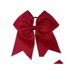 Haarschmuck Ncmama 25 teile/los 7 Feste Cheer Bows Colorf Gummiband Grosgrain Tail Hairbow Für Kinder Mädchen 231031 Drop Lieferung Ottq0