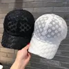 Ball Caps Women Lace Breathable Cap Small Flower Mesh Baseball Hollow Floral Hat Summer Sun Protection Visor White