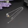 Pendentif Colliers 2023 Personnalisé Honeycomb Hollow Heart Collier Simple Creative Love Bee Clavicule