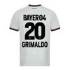 2023 2024 Evden uzak Bayer 04 Leverkusen Fan Oyuncu Versiyonu Erkek Çocuk Futbol Kiti Wirtz 3rd Futbol Jersey Boniface Futbol Gömlek