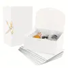 3 большие белые интегрированные подарочные картонные коробки с ремнями бабочки идеально подходят для хранения конфет и печенья для вечеринок свадебные дни праздники и многое другое 231227