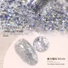 Big Sequin Nail Gel Explosion Shiny Soak Off Nail Varnish Aurora Nail Polish Reflective Diamond Glue Potherapy Gel 231227