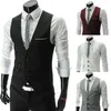 Blazers New Arrival Dress Vests For Men Slim Fit Mens Suit Vest Male Waistcoat Gilet Homme Casual Sleeveless Formal Business Jacket