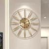 Wall Clocks Large Aesthetic Clock Gold Luxury Creative Modern Watch Designer Decoration Reloj De Pared Home Accessories