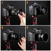 K Koncepcja 18pcs Filtr soczewki Krok do góry i w dół Zestaw adaptera 3782 mm 8237 mm dla aparatu DSLR 231226