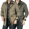 Men's Jackets Men Casual Multi Pockets Breathable Army Military Jacket Outdoor Windproof Waterproof Windbreaker Coats Plus Size5XL