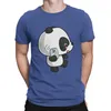 Herren T-Shirts Kawaii Panda am Telefon Einzigartiges T-Shirt Anime Freizeithemd T-Shirt für Erwachsene