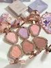 Flower Knows Embossed Blush Face Makeup Matte Shimmer Pigment Waterproof Natural Nude Makeup Brightening Cheek 231227