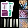 3xl Super Long Coffin False Nail Art Tips French Stiletto Half Full Cover Soft Gel Fake Nails Extension Längd Artificiella tips 231227