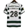 2001 2002 2003 #28 C RONALDO Sporting Retro Fußballtrikot 01 02 03 Vintage Maillot QUARESMA Camisa De Futebol M NICULAE Fußball