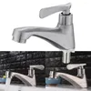 Bathroom Sink Faucets Basin Faucet Single Cold Counter 304 Stainless Steel Deck Mounted Washbasin Water Taps