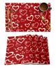 Table Mats 4/6 Pcs Valentine'S Day Red Heart Kitchen Placemat Dining Decor Mat Home Coffee Tea Pad Cup