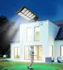 LED SOLAR STREET-Lampe télécommande 600W 800W 1000W lampe solaire LED Wall Street Light Super Bright Motion Capteur de jardin extérieur Sécurité avec poteau