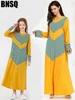 Ropa Casual Niñas Abaya Vestido largo a rayas Hijab Ropa para niños Trajes a juego familiares Kimono Túnicas largas Eid Ramadán Islámico