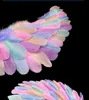 Crianças adultas brancas rosa LED GLOW Light Angel Angel Wing Fantases de festas de aniversário Mostrar decoração de parede de casamento Halloween 231227