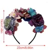 Haarclips Shining Flower Hoofdband Groot voor zomer marskramer tieners hoofddeksels Halloween