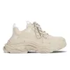 triple s sneaker uomini donne scarpe firmate di alta qualità scarpe bianche nere beige verde acqua allevatori da uomo rosa rosa posa chiara piattaforma di suola da tennis vecchia scarpa casual