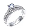 925 Srebrne pierścionki dla kobiet proste projektowanie podwójna moda biżuteria