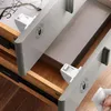 Verrouillage de l'armoire magnétique Invisible Sécurité des enfants Punchfree Door Baby Limiter pour le tiroir 231227