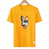 Psy Bunnys Summer Casual T Shirt Mens Womens Szkielet Rabbit 2024 Nowy projekt Multity Men Men Shirt Designer Tshirt para krótkiego rękawu Man Tops Rozmiar M-3xl 177