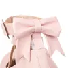 Chaussures habillées yqbtdl 2023 Plateforme d'été Lolita pour les femmes Bandage à talon épais Kawaii Cosplay Girl Mary Jane Pink
