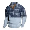 Herenhoodies lente en herfst opstaande kraag sweatshirt is outdoor casual truien tops grote maten bovenkleding in jassen jassen