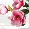 Kwiaty dekoracyjne 4 głowa symulacja kwiat kwiat Wedding Dekoracja Dekoracja sztuczna magnolia roślinna podłoga sztuczna impreza