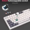 RK H81 Royal Kludge pakkingstructuur Trimode mechanisch toetsenbord 81 toetsen 80% RGB-achtergrondverlichting 24G draadloze Bluetooth-gamer 231228