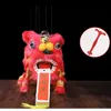 28 cm grandi giocattoli cinesi di peluche tradizionali Marionette Lion Dance Puppet Performance Project Project Creative Novelty Gift Toy 231227