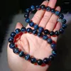 Link pulseiras natural azul tigre olho pedra pulseira moda cura personalizado para homens mulheres jóias de pedras preciosas presente amantes 1pcs 8/10mm
