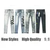 Ksubi Designer Designer Violet Jeans Pantalon Panta lones Hommes Déchiré Droit Regular Denim Larmes Lavé Vieux Jeans Longs